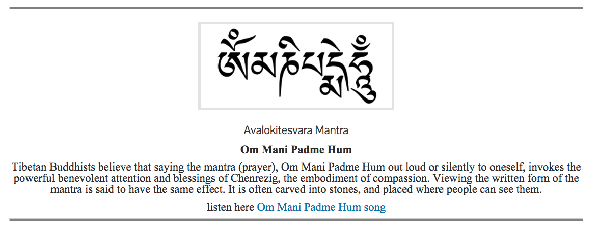 Buddhist Mantra Tattoos, 1st | :: c r e a t i v e : y o g i ::